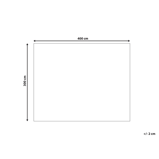Tapete BOGAZOREN Creme 300 x 400 cm Juta