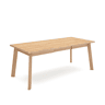 Mesa Sala de Jantar, Mesa Cozinha, 194x90x75cm, Para 10 pessoas, Pés de madeira, Carvalho