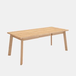 Mesa Sala de Jantar, Mesa Cozinha, 194x90x75cm, Para 10 pessoas, Pés de madeira, Carvalho