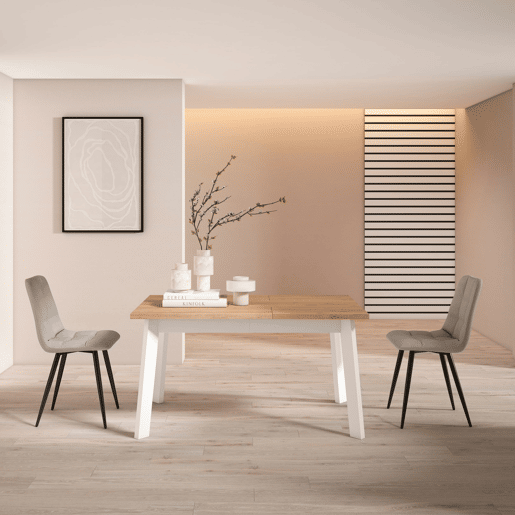 Mesa Sala de Jantar, Mesa Cozinha, 140x90x75cm, Para 6 pessoas, Pés de madeira, Carvalho Mesa Sala de Jantar, Mesa Cozinha, 140x90x75cm, Para 6 pessoas, Pés de madeira, Carvalho