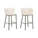 Beliani Silla de bar MINA Beliani Silla de bar MINA Crema