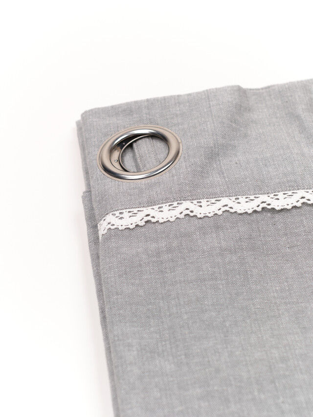 Cortina con apliques, 100% algodón