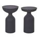 Beliani Conjunto de 2 mesas auxiliares COTA/TENJO 36x36 Beliani Conjunto de 2 mesas auxiliares COTA/TENJO 36x36 Negro