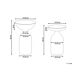 Beliani Conjunto de 2 mesas auxiliares COTA/TENJO 36x36 Beliani Conjunto de 2 mesas auxiliares COTA/TENJO 36x36 Negro