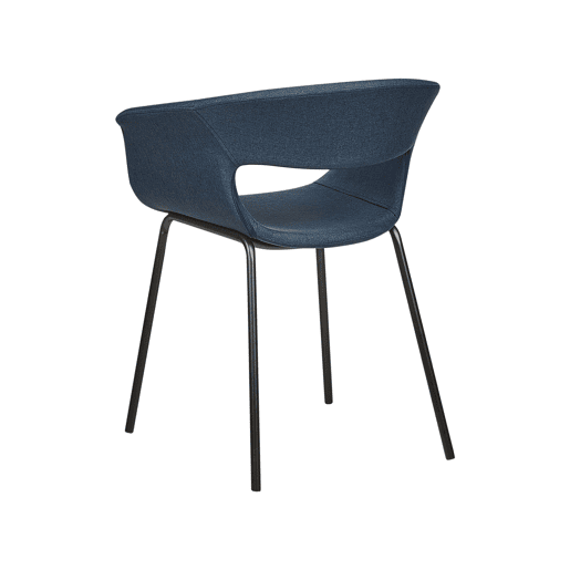Conjunto de 2 cadeiras de jantar ELMA Azul escuro