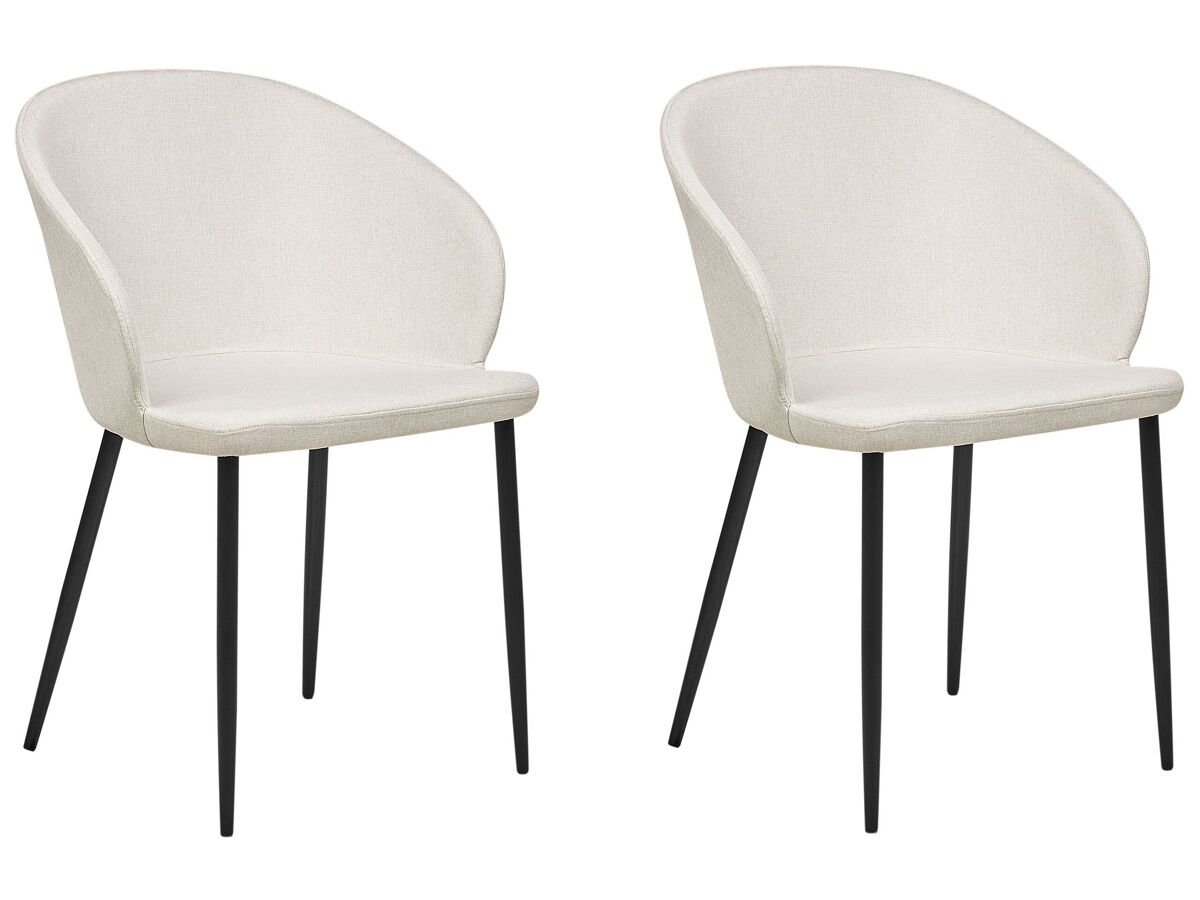 Beliani Silla de comedor MASON Beige
