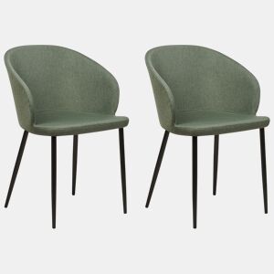 Conjunto de 2 cadeiras de jantar MASON Verde escuro