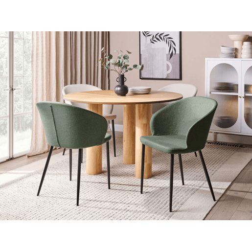 Conjunto de 2 cadeiras de jantar MASON Verde escuro