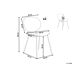 Beliani Silla de comedor LUANA Beliani Silla de comedor LUANA Beige