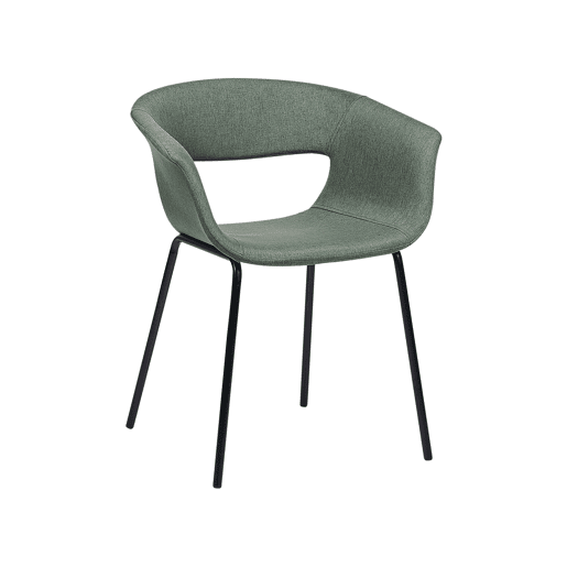 Conjunto de 2 cadeiras de jantar ELMA Verde escuro
