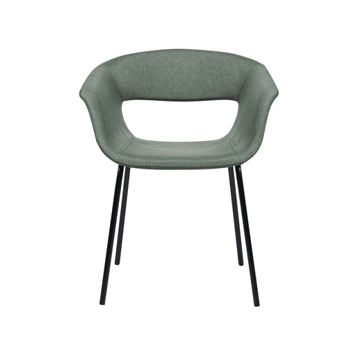 Conjunto de 2 cadeiras de jantar ELMA Verde escuro