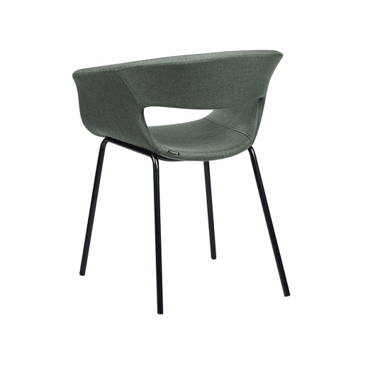 Conjunto de 2 cadeiras de jantar ELMA Verde escuro