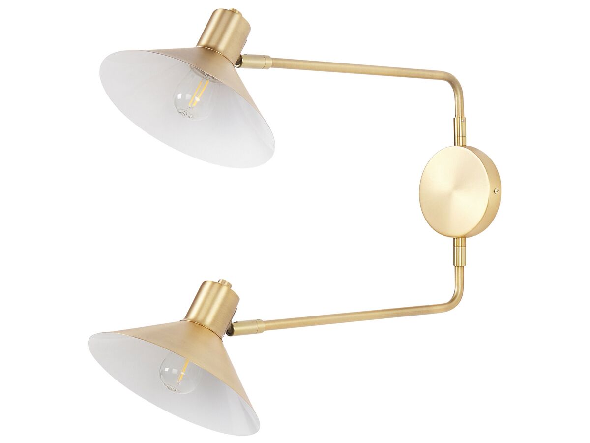 Beliani Lámpara de pared KADASSA Dorado