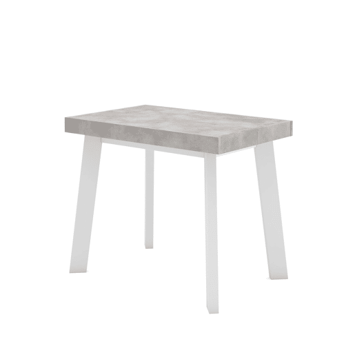 Mesa Consola Extensível, Cozinha, Sala de jantar, 222x90x73cm, Para 10 pessoas, Pés de madeira, Estilo moderno, Branco e cinzento Mesa Consola Extensível, Cozinha, Sala de jantar, 222x90x73cm, Para 10 pessoas, Pés de madeira, Estilo moderno, Branco e cinzento