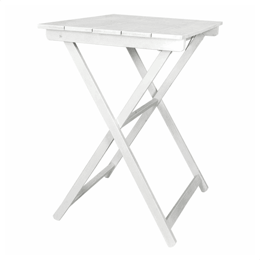 Tabela de vigília dobrável de faia, acabamento branco 70x50x76 cm