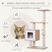 Árbol para Gato MDF, Sisal PawHut Árbol para Gato MDF, Sisal PawHut Marrón