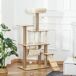 Árbol para Gato MDF, Yute, Felpa PawHut Árbol para Gato MDF, Yute, Felpa PawHut Beige