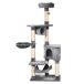 Árbol para Gato Aglomerado de Madera, Felpa, Sisal PawHut Árbol para Gato Aglomerado de Madera, Felpa, Sisal PawHut Gris