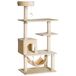 Árbol para Gato Tablero de Partículas de Grado E1, Felpa PawHut Árbol para Gato Tablero de Partículas de Grado E1, Felpa PawHut Beige