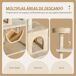 Árbol para Gato Tablero de Partículas de Grado E1, Felpa PawHut Árbol para Gato Tablero de Partículas de Grado E1, Felpa PawHut Beige