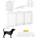 Barrera para Perros MDF PawHut Barrera para Perros MDF PawHut Blanco
