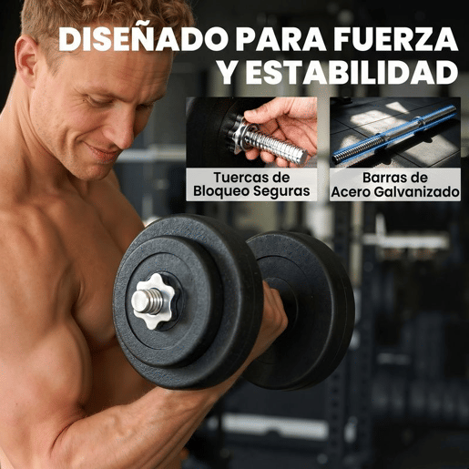 HOMCOM Conjunto de Halteres Ajustáveis Conjunto de Pesos 8x5kg 4x1,5kg e 2 Barras Total 50 kg para Treinos em Casa Ginásio Escritório Preto HOMCOM Conjunto de Halteres Ajustáveis Conjunto de Pesos 8x5kg 4x1,5kg e 2 Barras Total 50 kg para Treinos em Casa Ginásio Escritório Preto