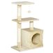 Árbol para Gato Aglomerado de Madera, Peluche, Sisal PawHut Árbol para Gato Aglomerado de Madera, Peluche, Sisal PawHut Crudo