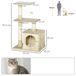 Árbol para Gato Aglomerado de Madera, Peluche, Sisal PawHut Árbol para Gato Aglomerado de Madera, Peluche, Sisal PawHut Crudo