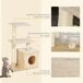 Árbol para Gato Aglomerado de Madera, Peluche, Sisal PawHut Árbol para Gato Aglomerado de Madera, Peluche, Sisal PawHut Crudo