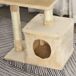 Árbol para Gato Aglomerado de Madera, Peluche, Sisal PawHut Árbol para Gato Aglomerado de Madera, Peluche, Sisal PawHut Crudo