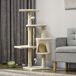 Árbol para Gato Tablero Madera Aglomerado, Felpa y Sisal PawHut Árbol para Gato Tablero Madera Aglomerado, Felpa y Sisal PawHut Beige