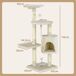 Árbol para Gato Tablero Madera Aglomerado, Felpa y Sisal PawHut Árbol para Gato Tablero Madera Aglomerado, Felpa y Sisal PawHut Beige