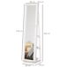 Armario de Joyería MDF, Vidrio HOMCOM Armario de Joyería MDF, Vidrio HOMCOM Blanco