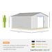 Caseta de Jardín Acero Galvanizado Outsunny 386 Caseta de Jardín Acero Galvanizado Outsunny 386 Gris Claro