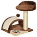 Árbol para Gato Aglomerado de Madera, Sisal y Felpa PawHut Árbol para Gato Aglomerado de Madera, Sisal y Felpa PawHut Marrón
