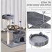 Árbol para Gato Aglomerado de Madera, Felpa, Sisal PawHut Árbol para Gato Aglomerado de Madera, Felpa, Sisal PawHut Gris