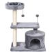 Árbol para Gato Aglomerado de Madera, Felpa, Sisal PawHut Árbol para Gato Aglomerado de Madera, Felpa, Sisal PawHut Gris