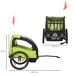 Remolque de Bicicleta Poliéster, Acero HOMCOM Remolque de Bicicleta Poliéster, Acero HOMCOM Rojo