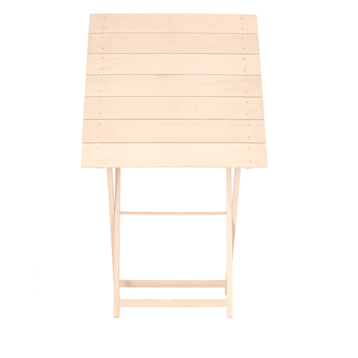Caixa Hayer Follable com tablelas, termine sem Varniz, 70x70x76 cm