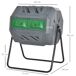 Compostador de Tambor Acero, PP Outsunny Compostador de Tambor Acero, PP Outsunny Gris