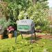 Compostador de Tambor Acero, PP Outsunny Compostador de Tambor Acero, PP Outsunny Gris