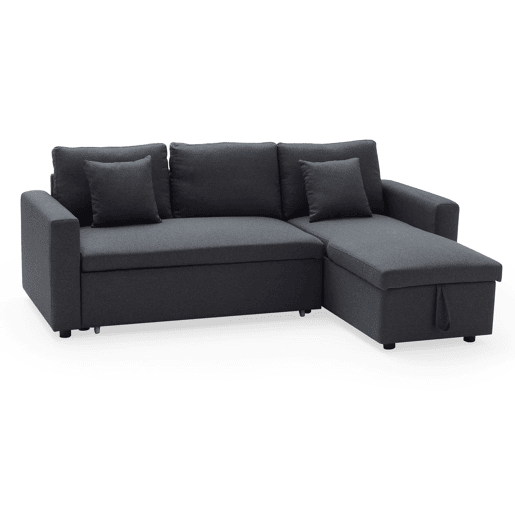 Sofá cama CLARK 3 plazas color gris jaspeado