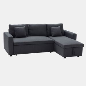 Sofá cama CLARK 3 plazas color gris jaspeado