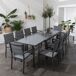 Conjunto de muebles de jardín LAMPEDUSA 10 asientos extensibles Conjunto de muebles de jardín LAMPEDUSA 10 asientos extensibles Antracita