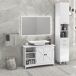 Armario de Baño MDF kleankin, hogar - baño Armario de Baño MDF kleankin, hogar - baño Blanco