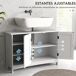 Armario de Baño MDF kleankin, hogar - baño Armario de Baño MDF kleankin, hogar - baño Blanco
