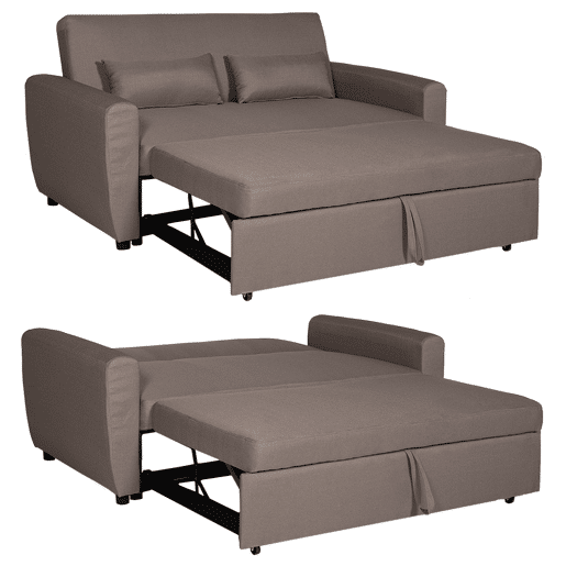 Sofá cama de 2 plazas MATT en color topo Sofá cama de 2 plazas MATT en color topo