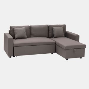 Sofá cama CLARK 3 plazas color topo