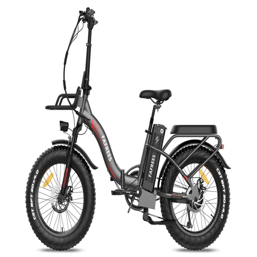 Explore o Ciclismo com a FAFREES F20 Max: E-bike 500W, Autonomia 110KM, Disco, Cor Cinza