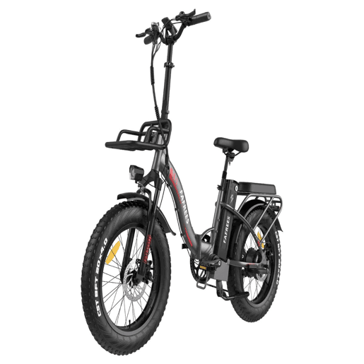 Explore o Ciclismo com a FAFREES F20 Max: E-bike 500W, Autonomia 110KM, Disco, Cor Cinza